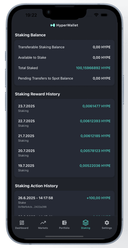 HyperWallet Staking - Earn rewards by staking your assets securely
